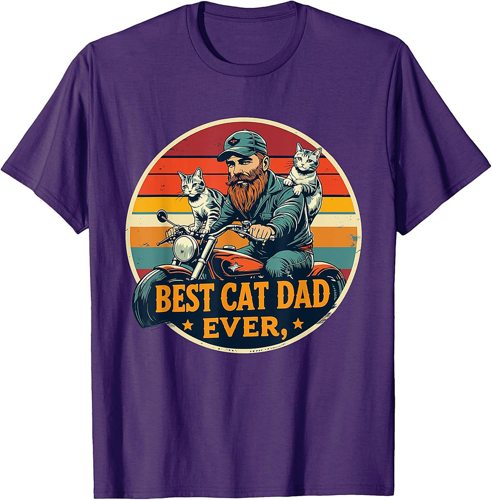 Best Cat Dad Ever Father's Day Men Dads T-Shirt