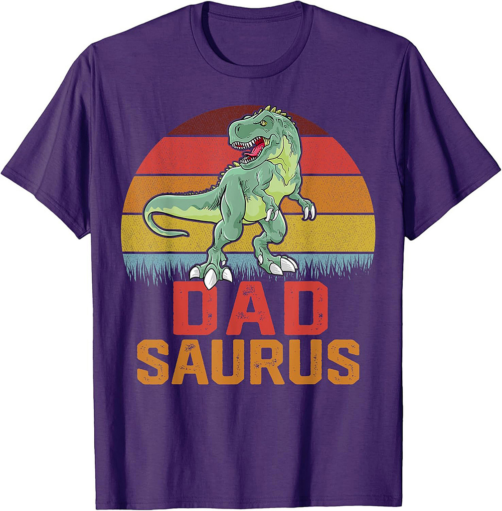 DAD Saurus Grandpa Dinosaur Family Matching Father's Day T-Shirt