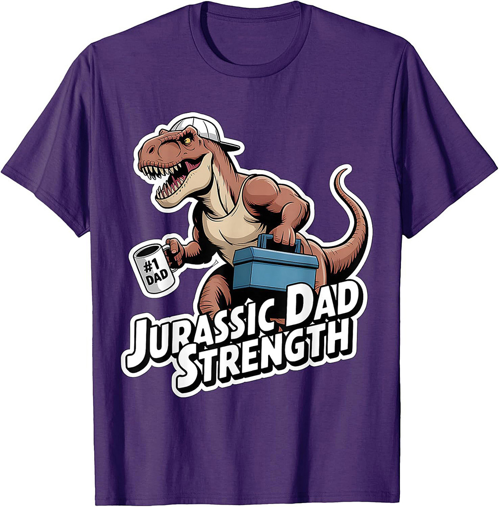 Jurassic Dad T Rex Dinosaur Strength Father's day T-Shirt