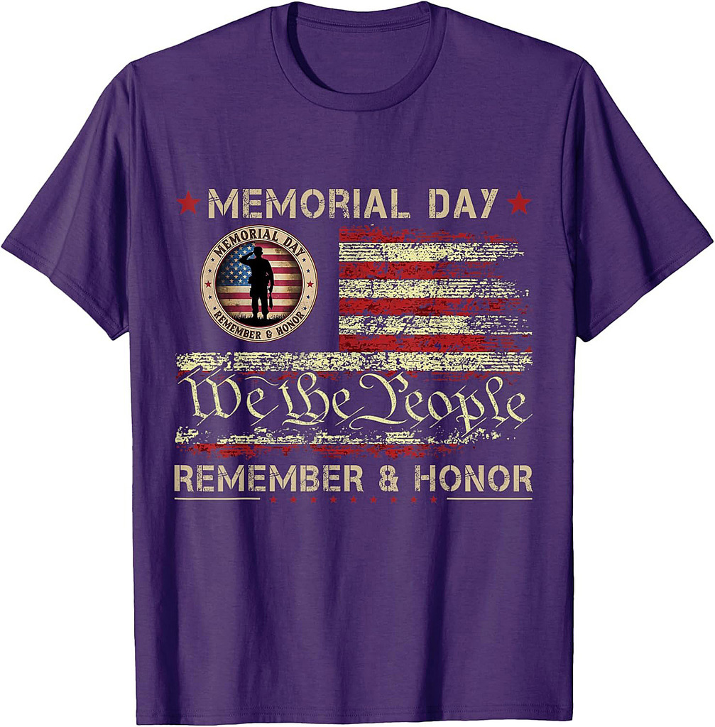Veterans Day 2025 USA Memorial Day Red Poppy Flower Military T-Shirt