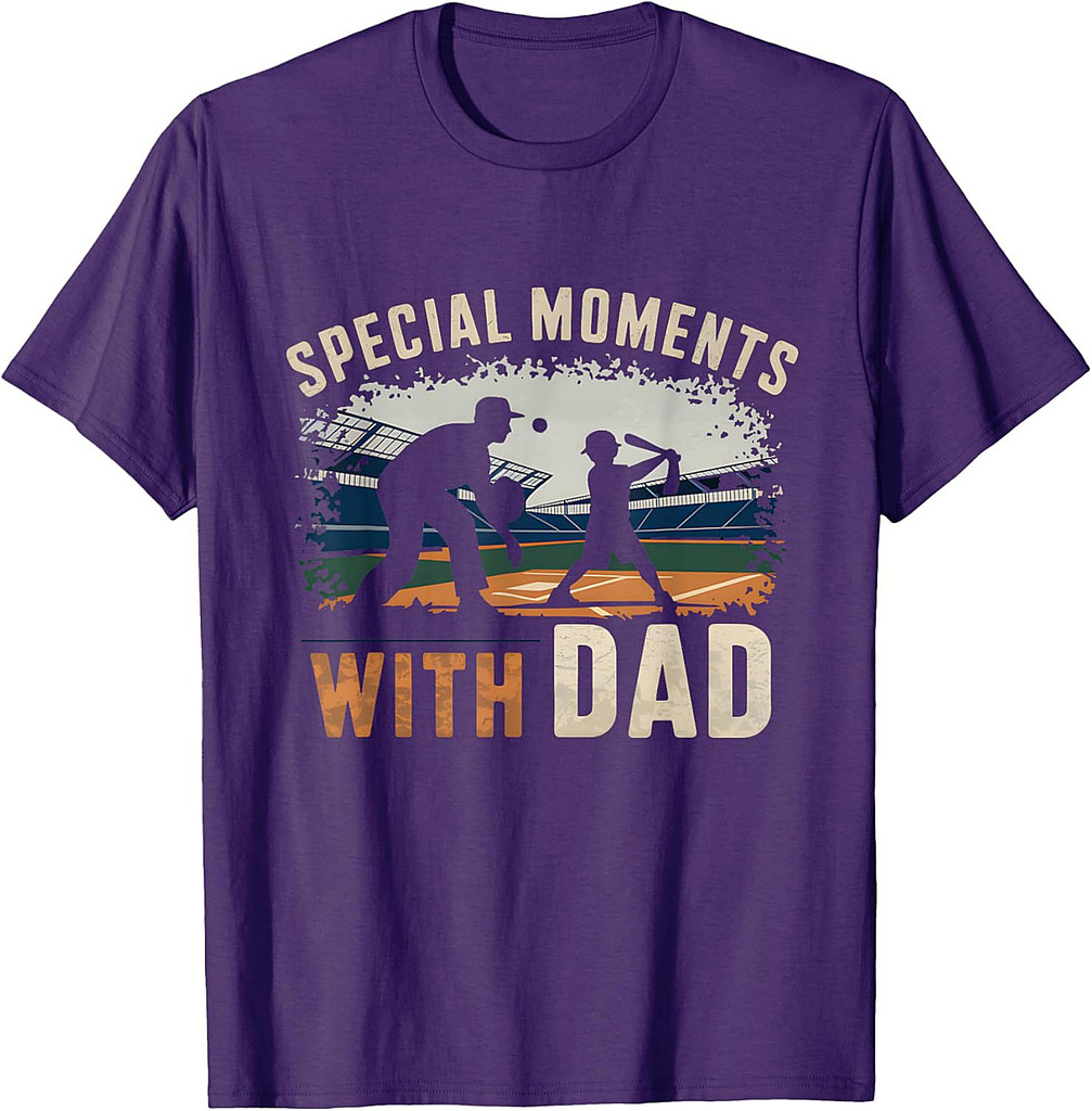 Special Moments With Dad Baseball Father's Day For Boy Dad T-Shirt