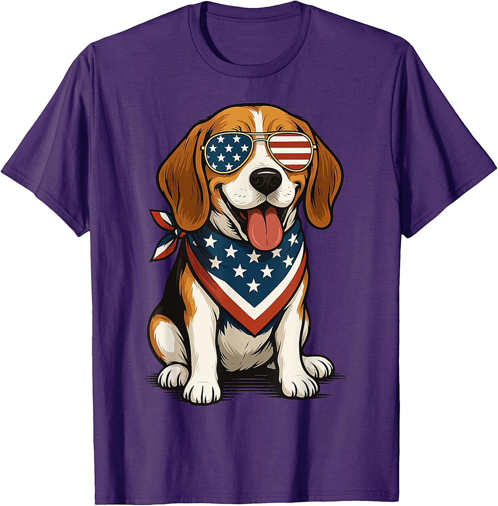 Beagle USA 4th of July T-Shirt