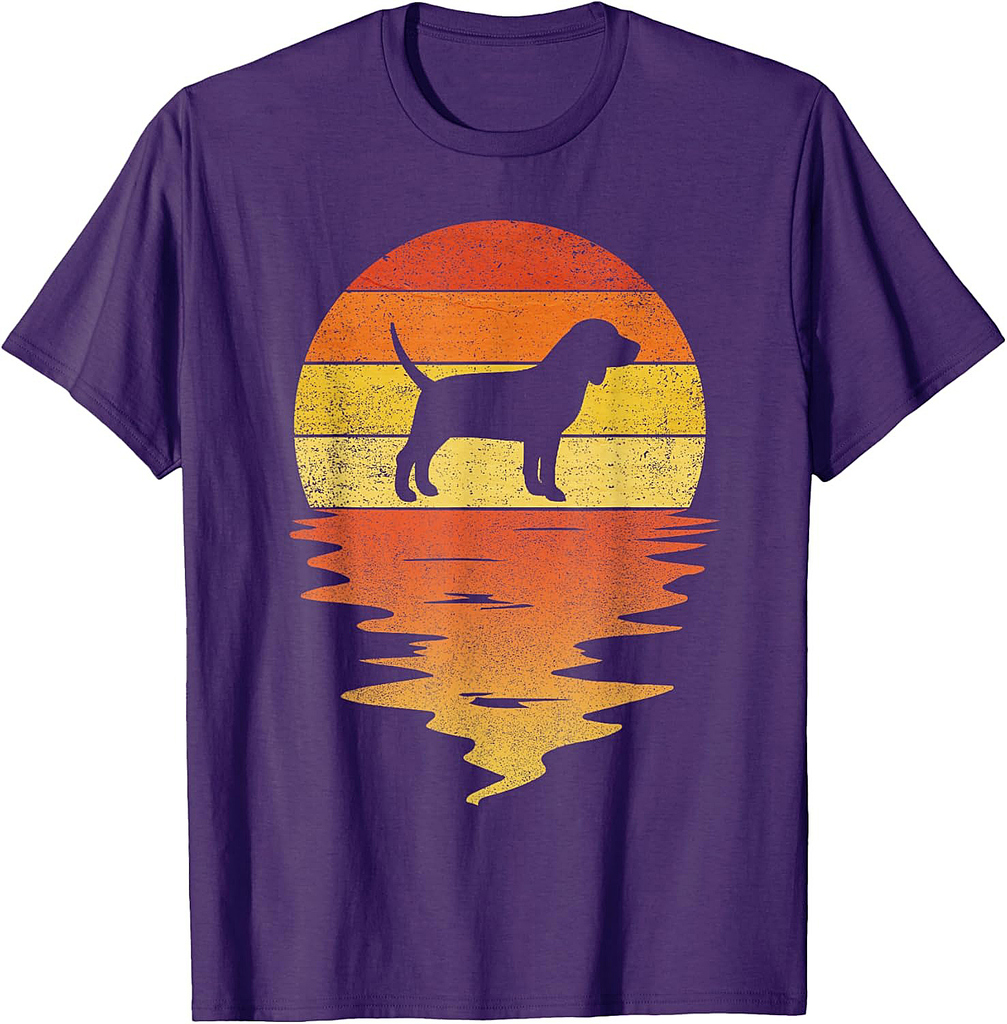 Beagle shirt 70s vintage retro sunset Beagle T-Shirt