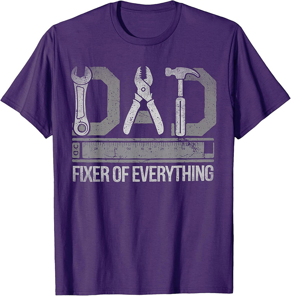Dad Fixer Of Everything Father's Day Retro Vintage T-Shirt