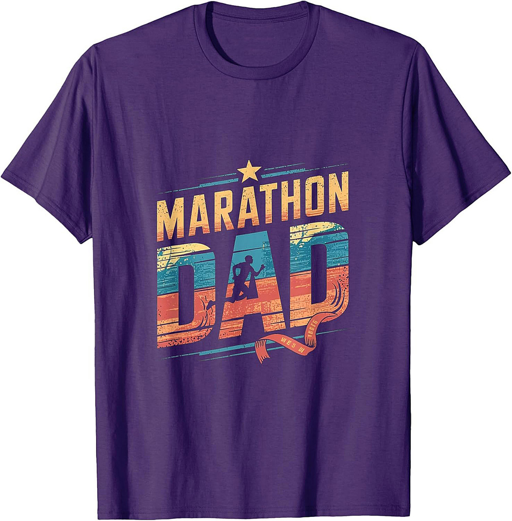 Marathon Dad Funny Running Father Runner T-Shirt