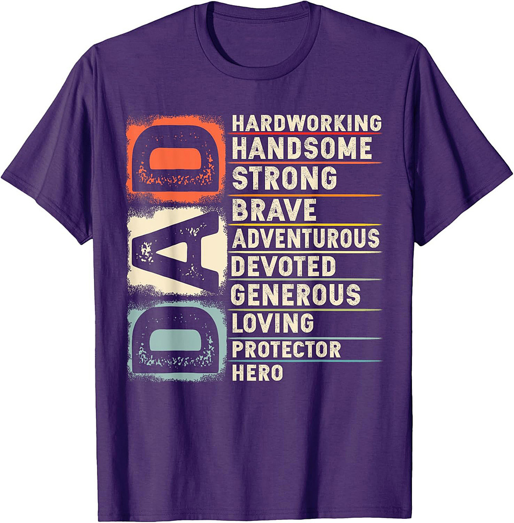 Vintage Funny Definition of Dad Retro Meme Joke Father's Day T-Shirt