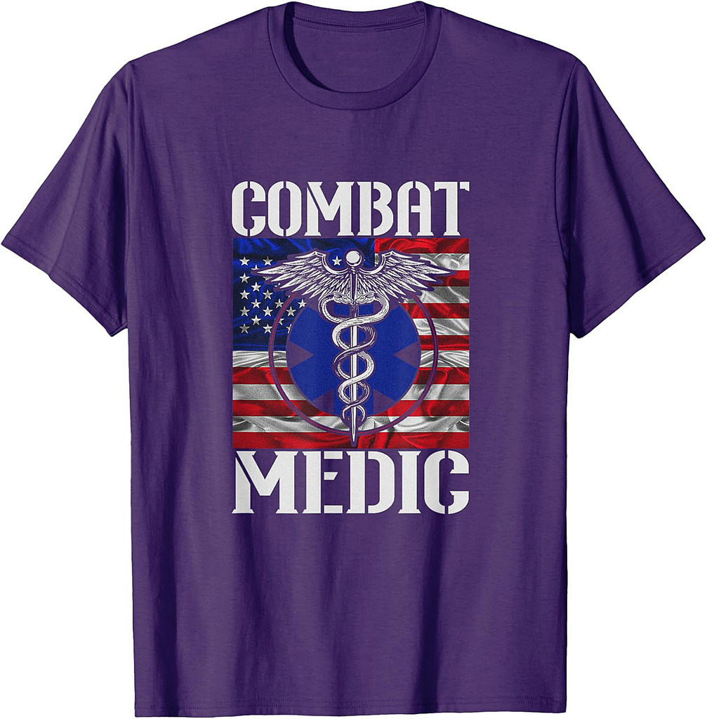 Combat Medic Soldier Veterans Veteran's Day Combat Veteran T-Shirt