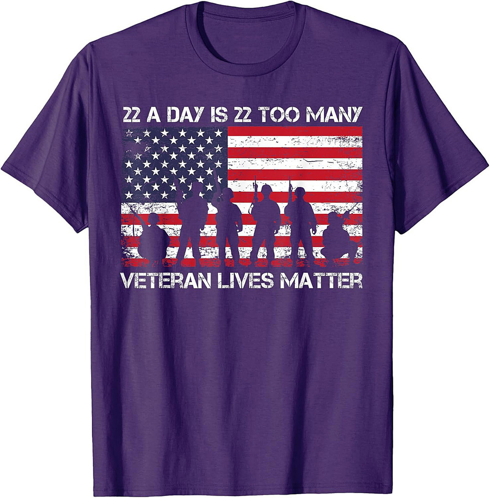 22 A Day Veteran Lives Matter T-Shirt