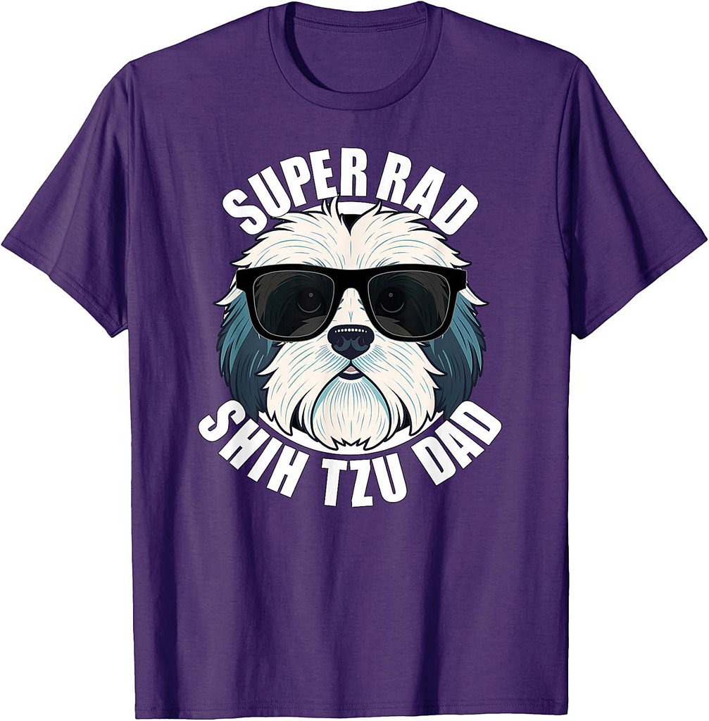 Shih Tzu Dad Funny Father’s Day Dog Dad T-Shirt