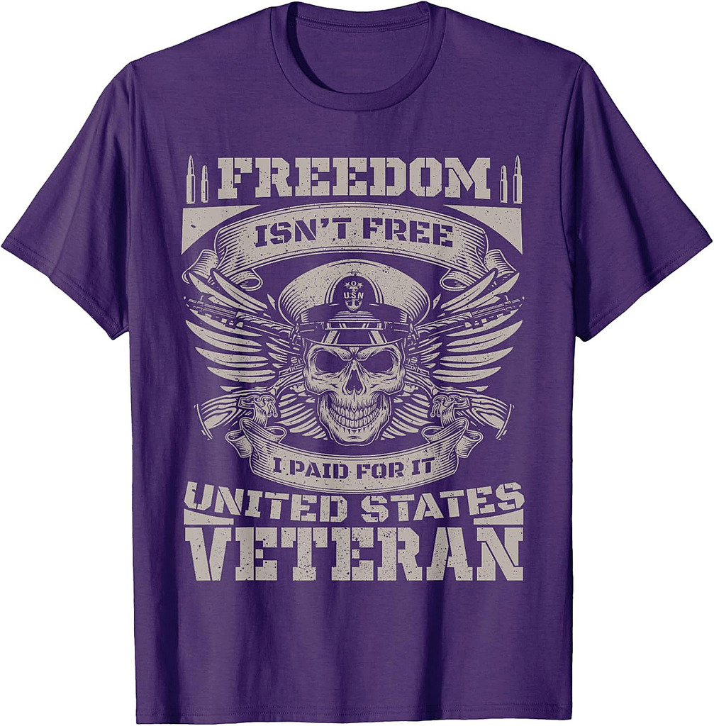 Freedom Isn't Free Veteran Fathers Day Dad Grandpa Veteran T-Shirt