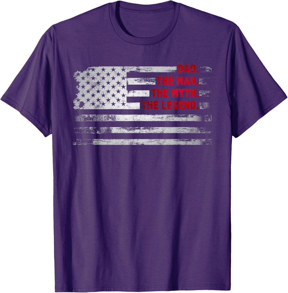 Best Dad Ever US American Flag Gifts For Father's Day Men T-Shirt