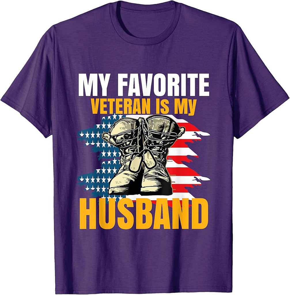 My Favorite Veteran is My Husband T-Shirt