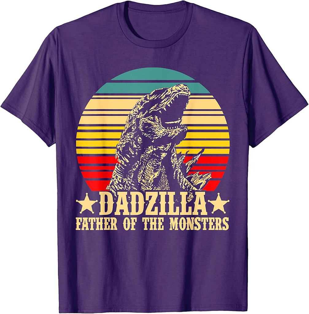 Retro Vintage Dadzilla Father Of The Monsters T-Shirt