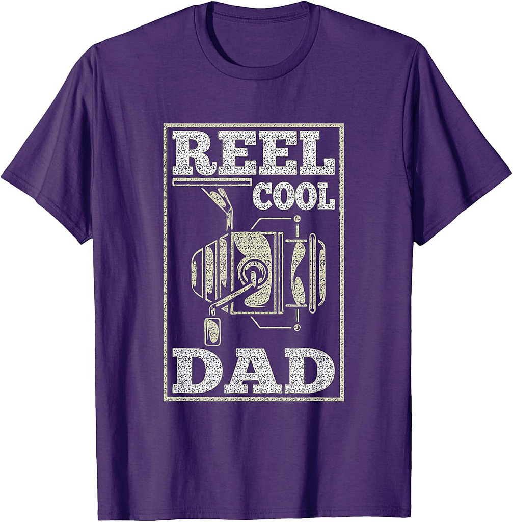 Reel Cool Dad Fishing Daddy Father's Day Gift T-Shirt