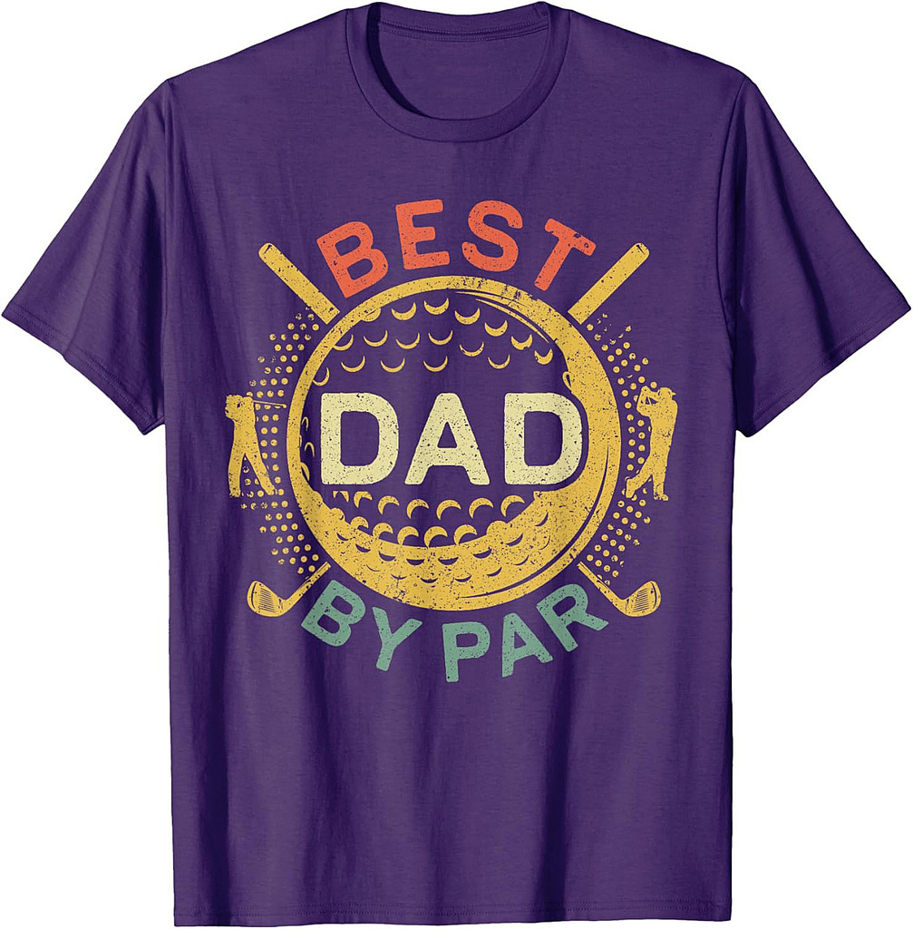 Best Dad By Par Shirt Men Golf Lover Fathers Day T-Shirt