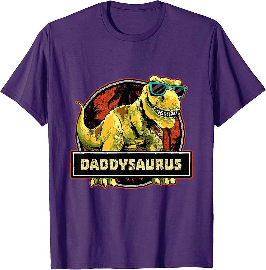 Daddysaurus Shirt Dad Dinosaur Birthday Father's Day T Rex T-Shirt