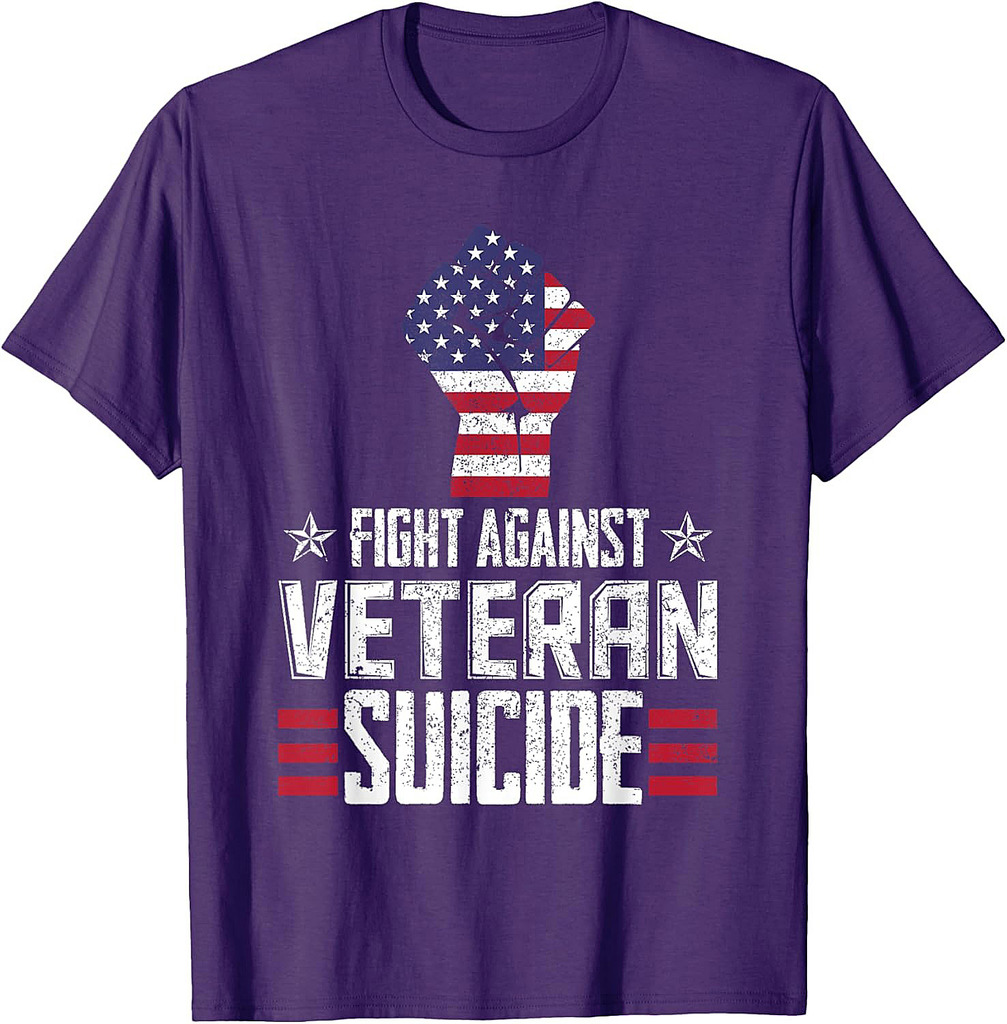 Fight Against Veteran Suicide Awareness Day T-Shirt