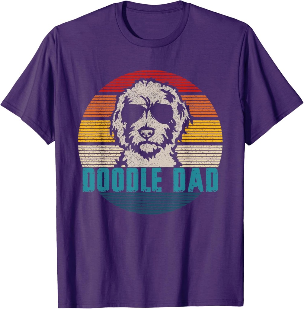 Vintage Best Doodle Dad Ever Father's Day Golden doodle T-Shirt