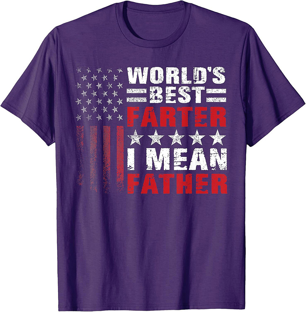 Father's Day Retro Dad World's Best Farter I Mean Father T-Shirt