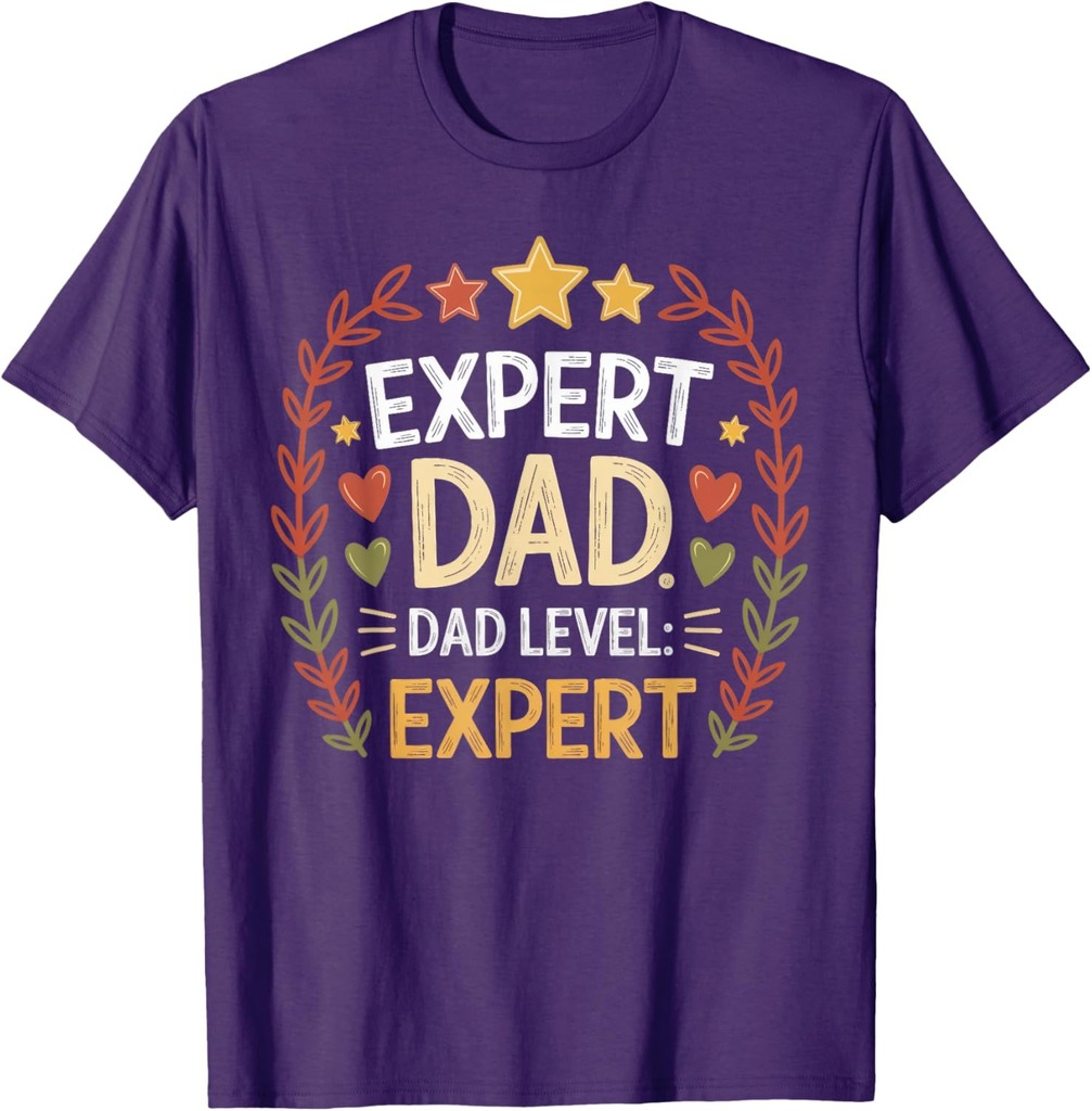 Dad Level Expert Gamer Badge Father's Day T-Shirt