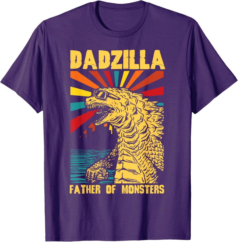 Funny Dadzilla Father Of The Monsters Vintage Father's Day T-Shirt
