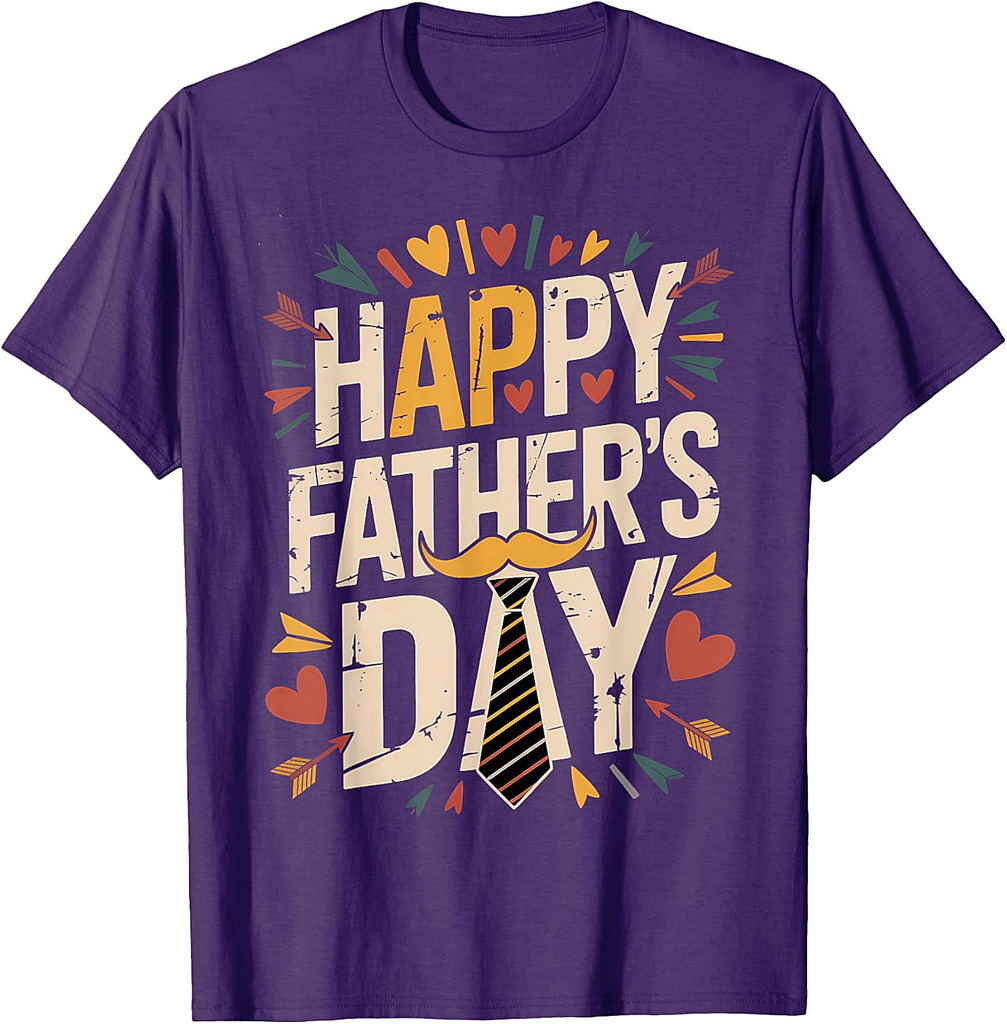 Happy Father's Day 2025 for Men Dad Grandpa Love T-Shirt