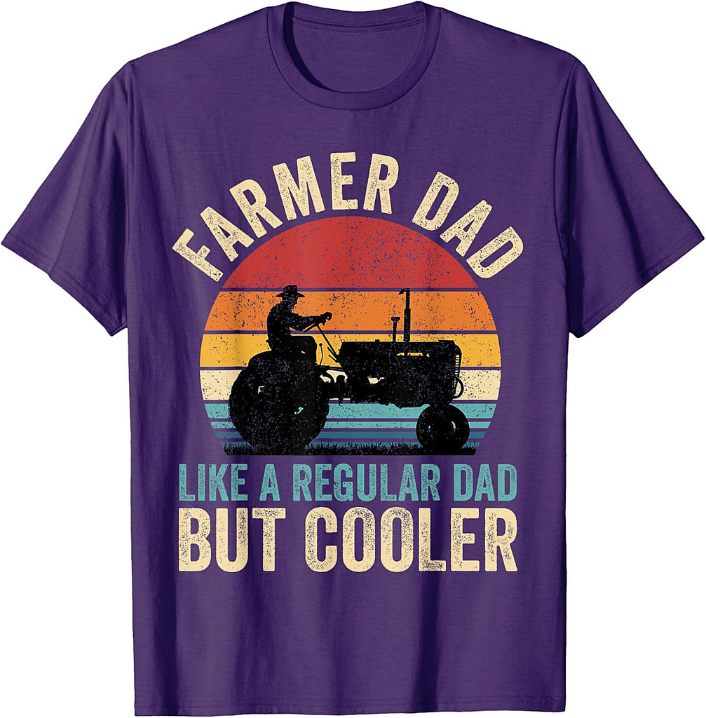 Farmer Dad Like Regular Dad But Cooler Father's Day T-Shirt