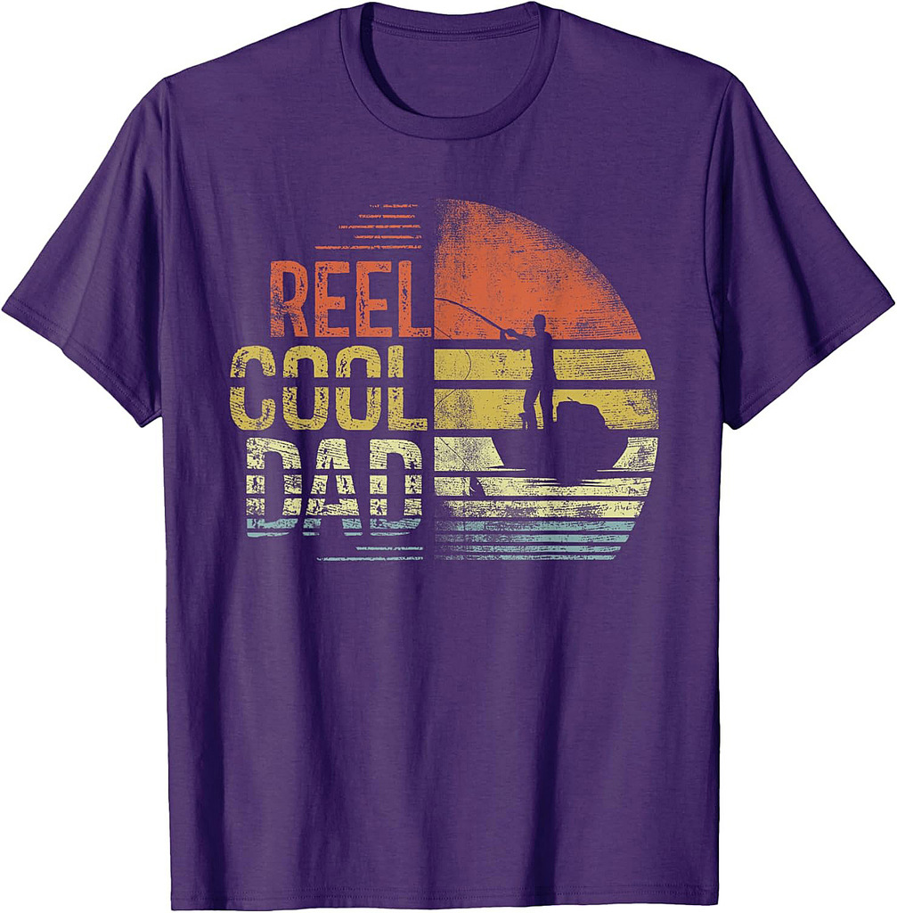 Reel Cool Dad Fisherman Daddy Father's Day Gifts Fishing T-Shirt