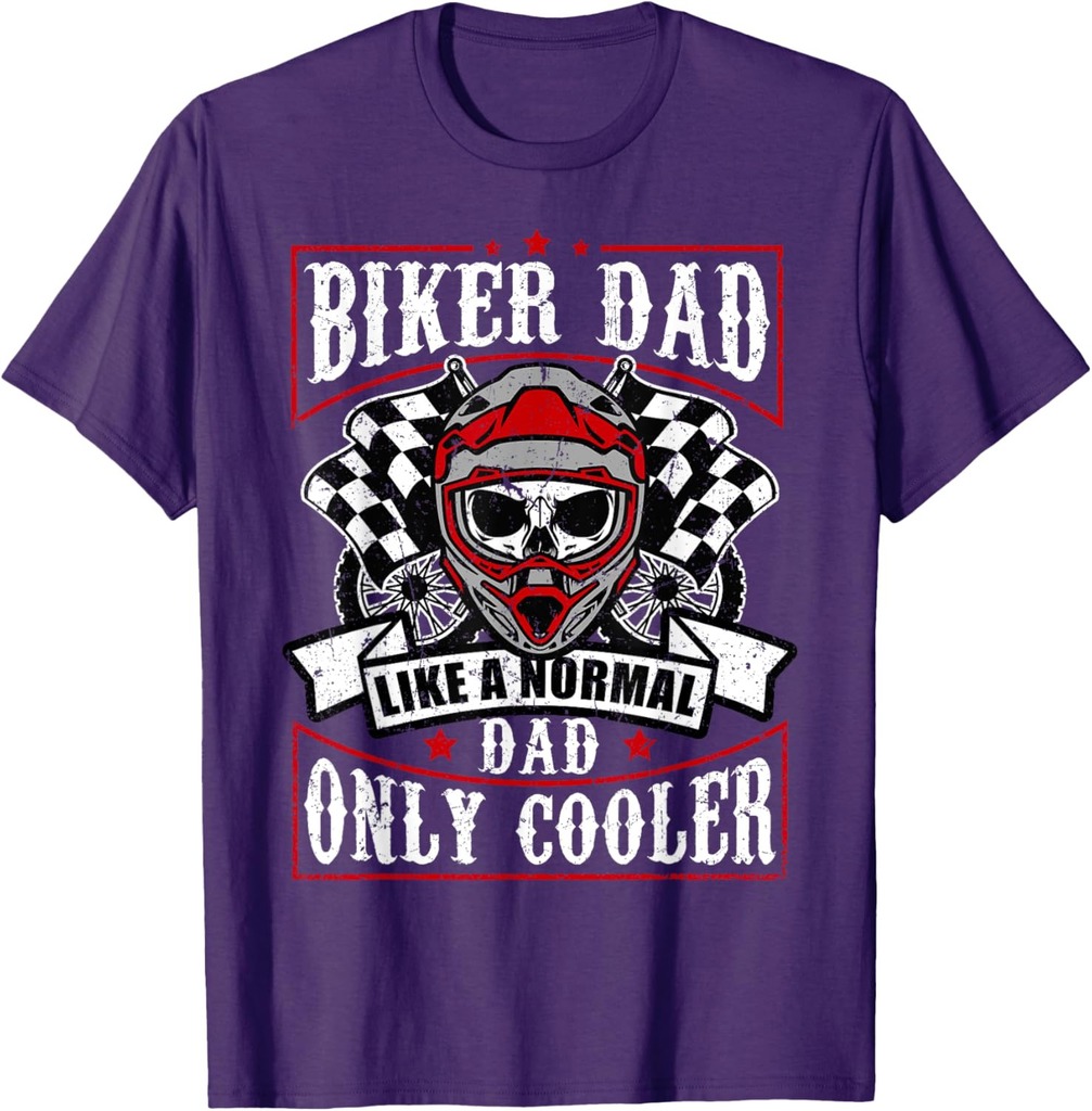 Funny Father's Day Motorcycle Gift For Biker Dad Cool Rider T-Shirt