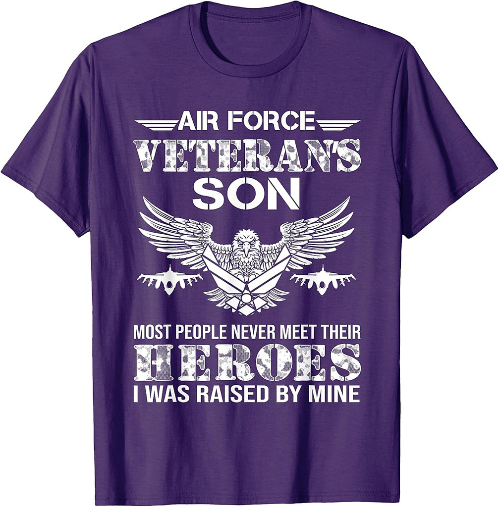 Air Force Veteran's Son, USAF T shirt, Veteran's Day Gift T-Shirt