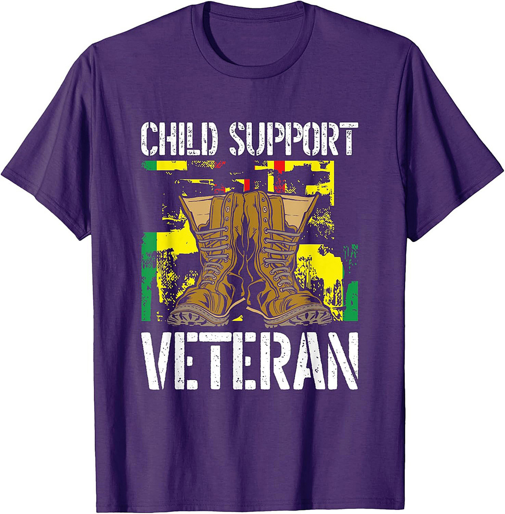 Child Support Veteran US Veteran Day Awareness T-Shirt
