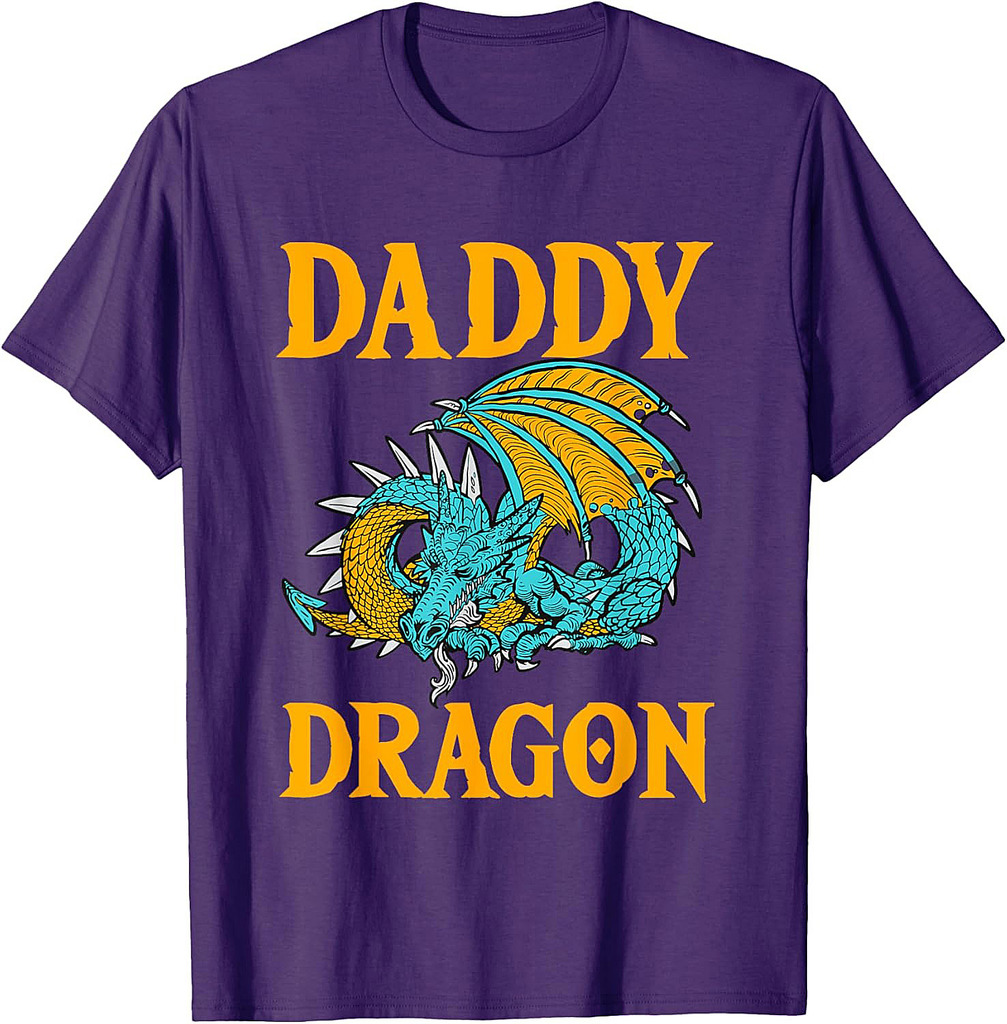 Daddy Dragon Mythical Father's Day Dad Legendary Creature T-Shirt