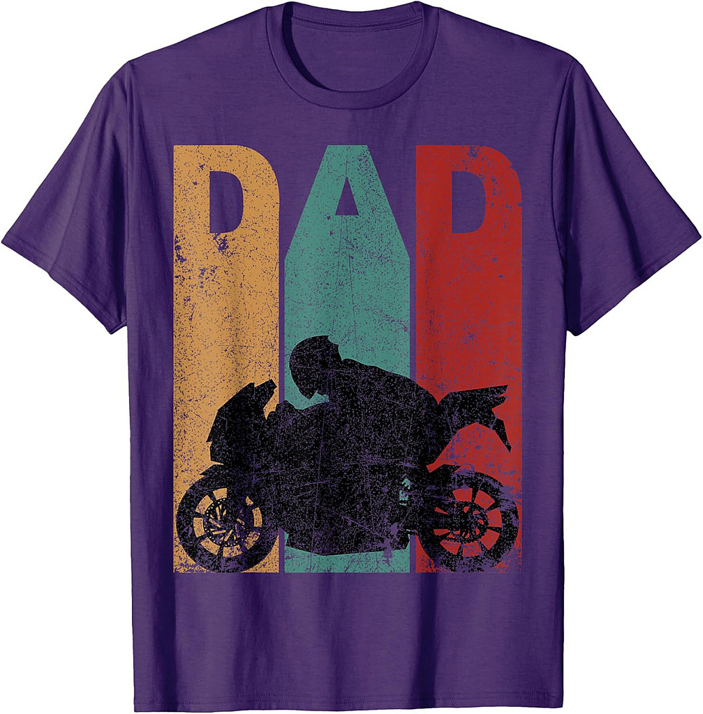 Vintage Sport Bike Dad Fathers Day Gift Biker Motorcycle T-Shirt