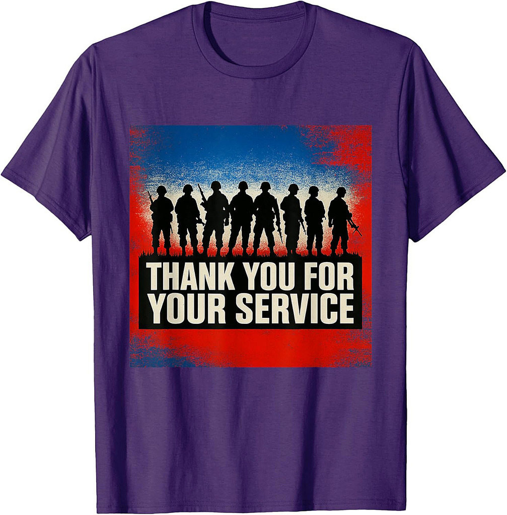 Veterans Day Gift, Memorial Day, Thank You For Your Service T-Shirt