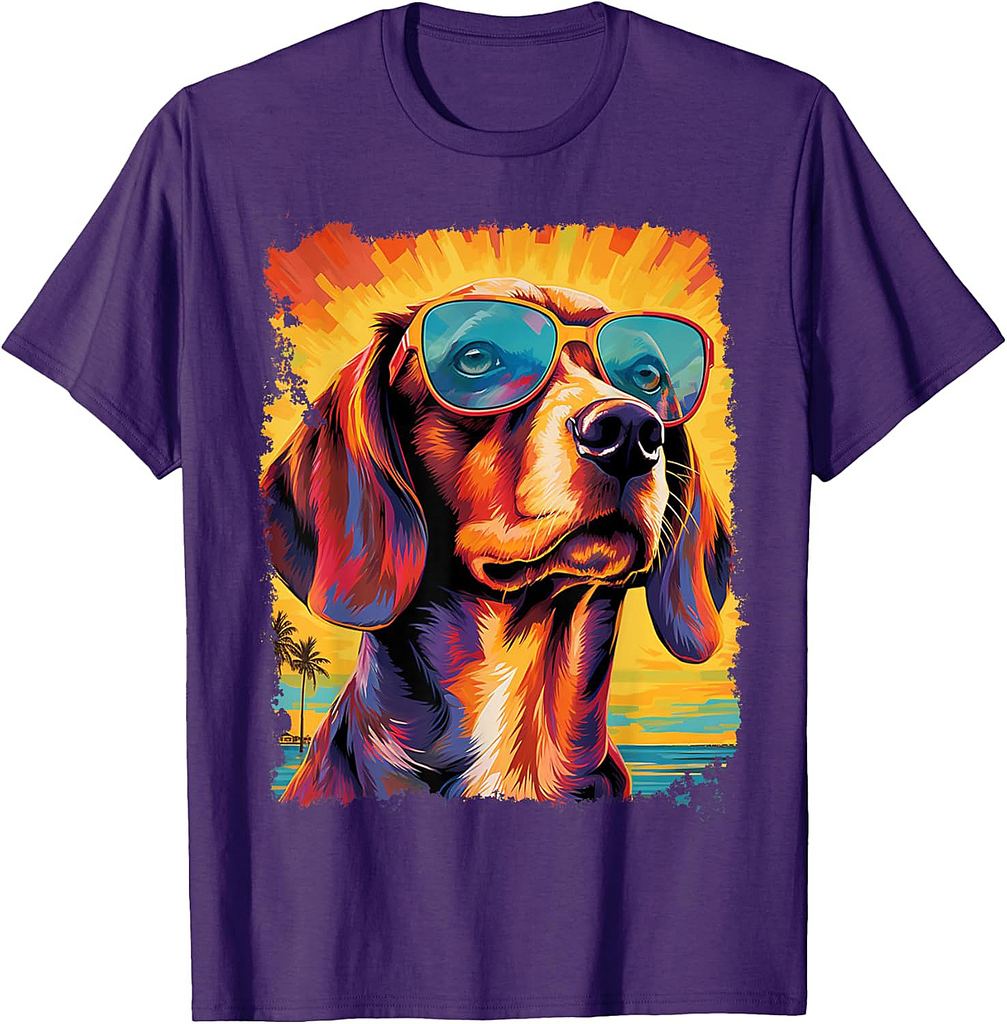 Pop Art Dog Beagle Hawaiian T-Shirt