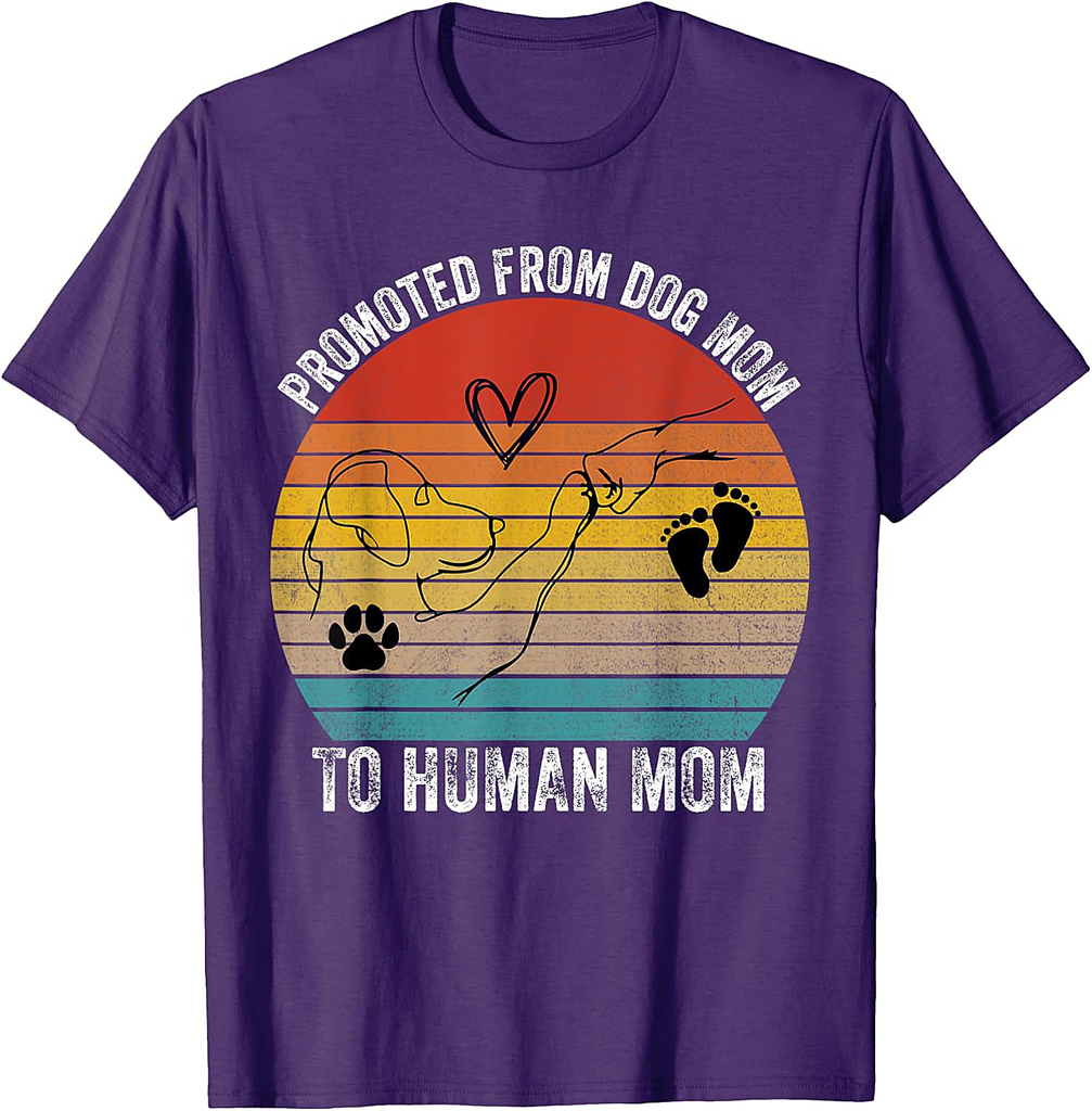 First Dog Mama Dog Promoted Hand Dog's Paw Mother's day T-Shirt