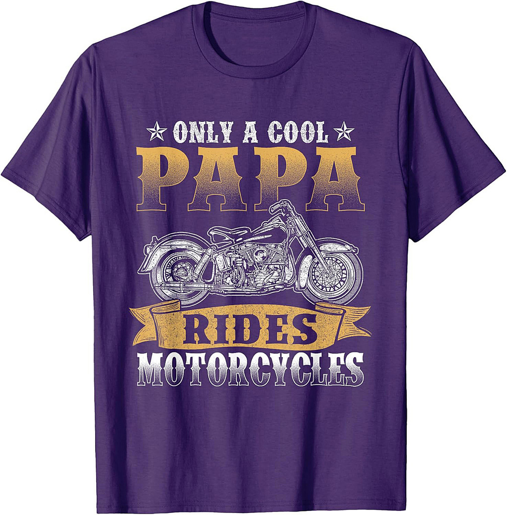 Funny Motorcycle Lover Graphic Dads Biker Motorbike Rider T-Shirt