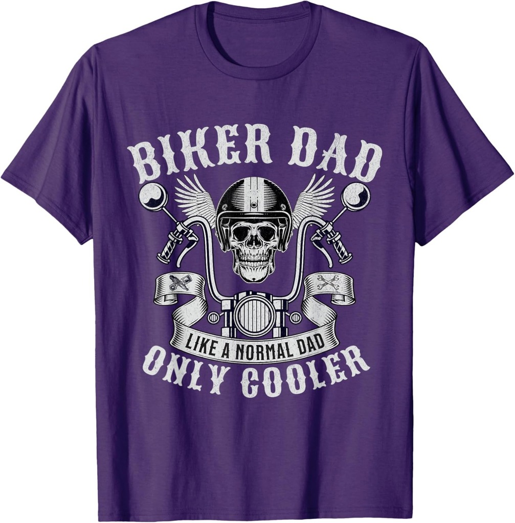 Biker Dad Motorcycle Father Rider Biker Dad Father's Day T-Shirt