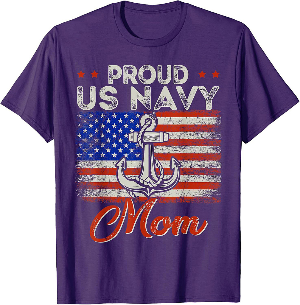 US Na vy Proud Mother  Proud US Na vy For Mom Veteran Day T-Shirt