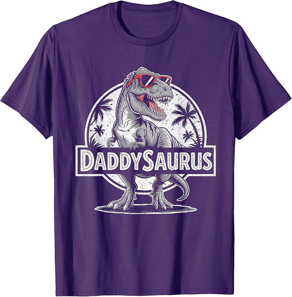 Daddy Saurus T Rex Dinosaur Men Father'S Day Dad Father T-Shirt
