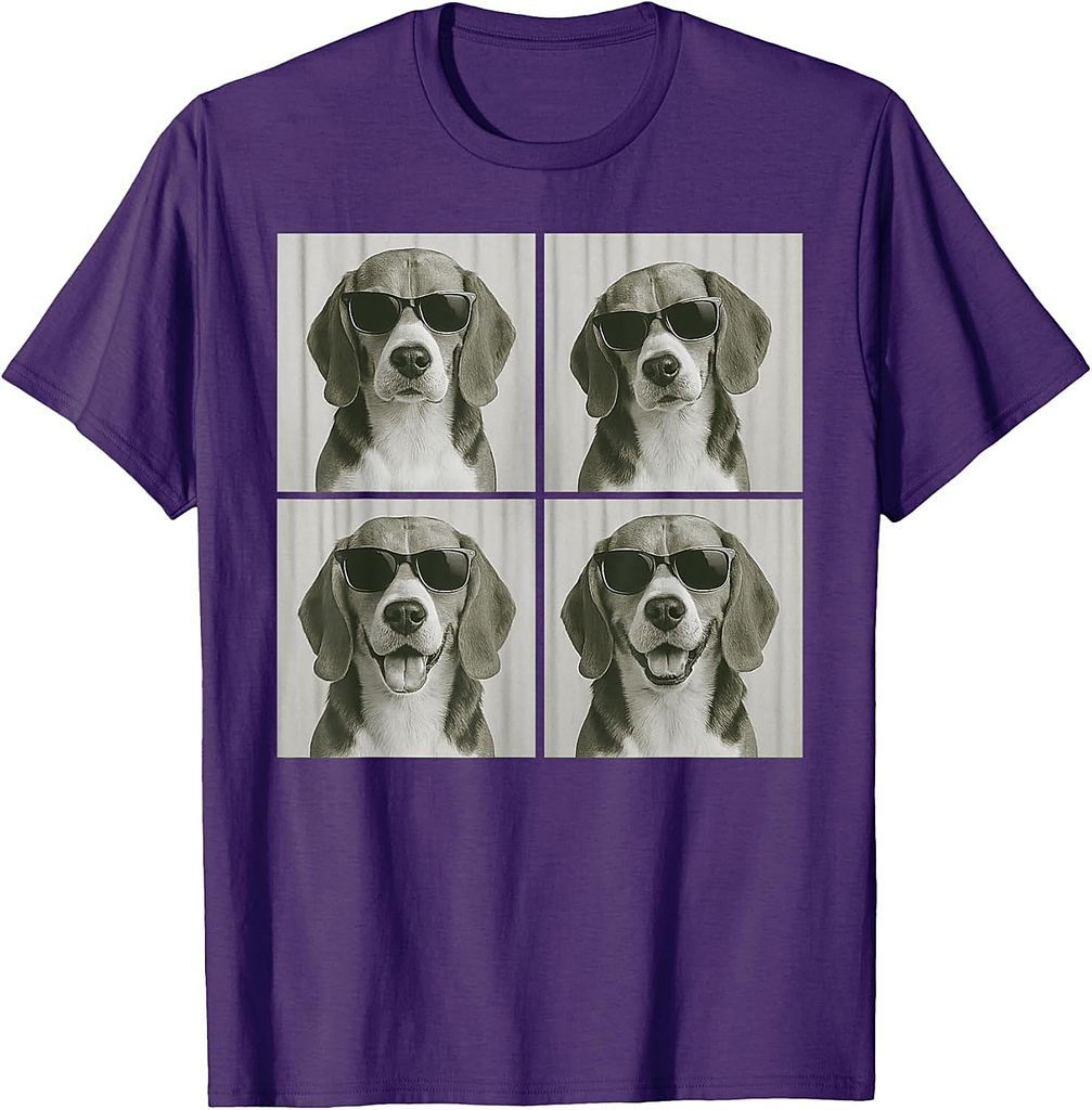 Funny Beagle Dog Lover Cute Beagle Photo Booth T-Shirt