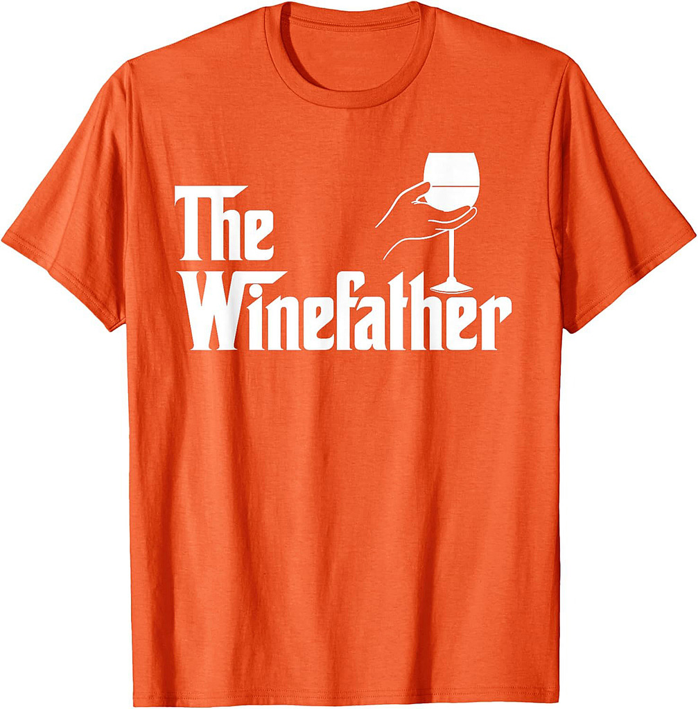 Winefather Wine Dad Dad Red Wine White Wine Funny Gift T-Shirt