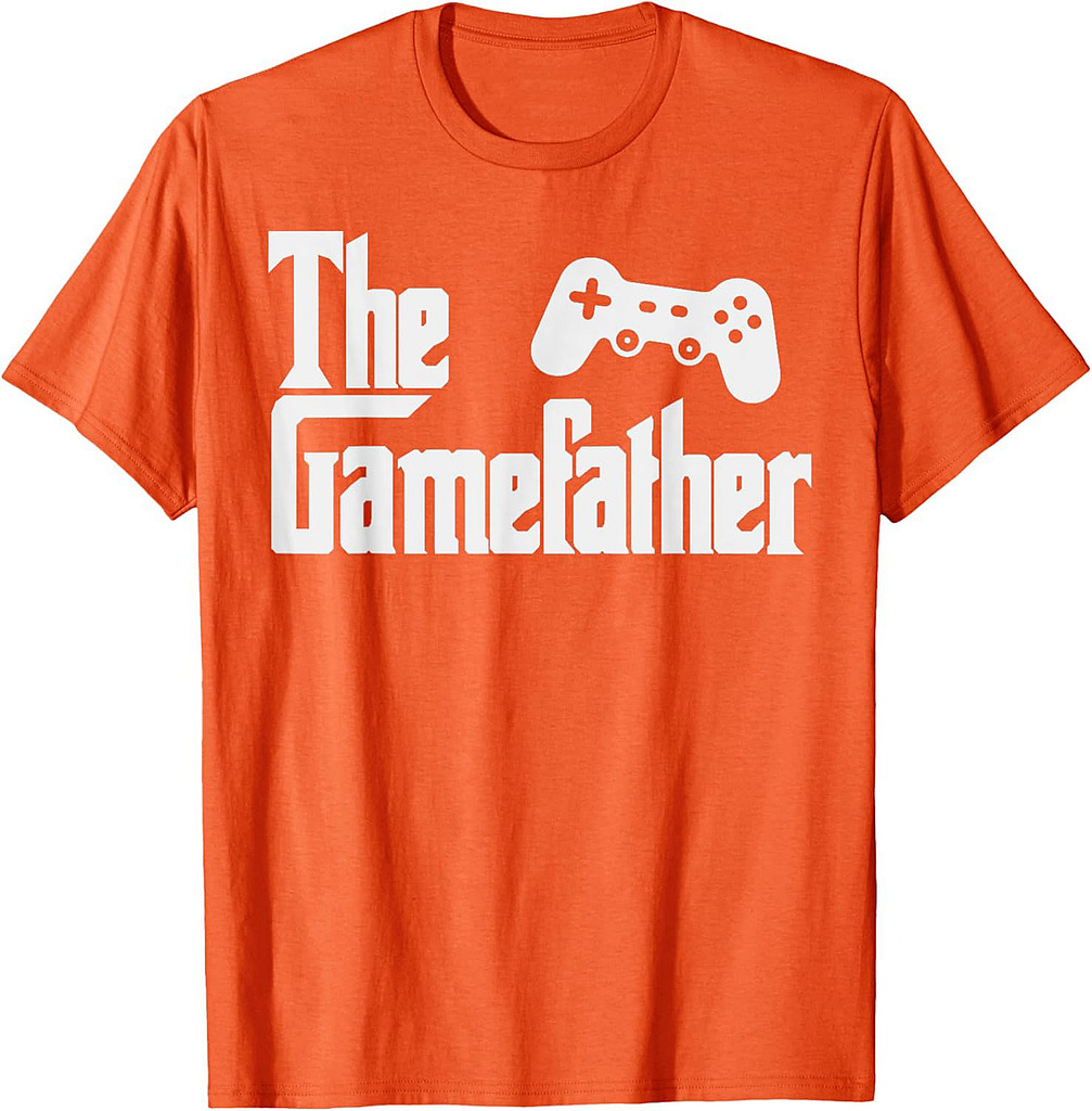 Funny Fathers Day The Gamefather Game Gaming Gamer Dad Gift T-Shirt