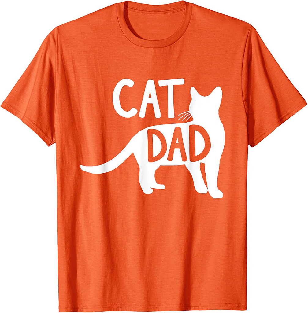 Best Cat Dad Fathers Day Men Kitty Daddy Papa Christmas Kat T-Shirt