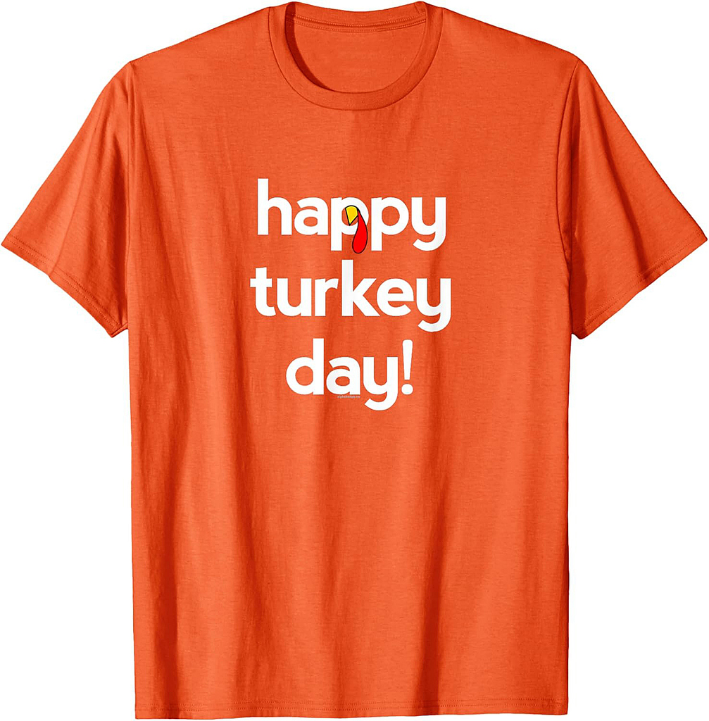 Thanksgiving for Men Women  Happy Turkey Day Give Thanks T-Shirt