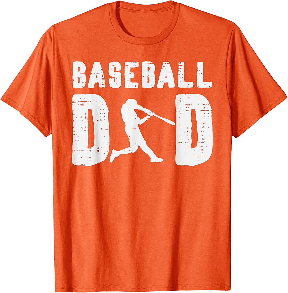 Baseball Dad Cool Fathers Day Coach Player Daddy Papa T-Shirt