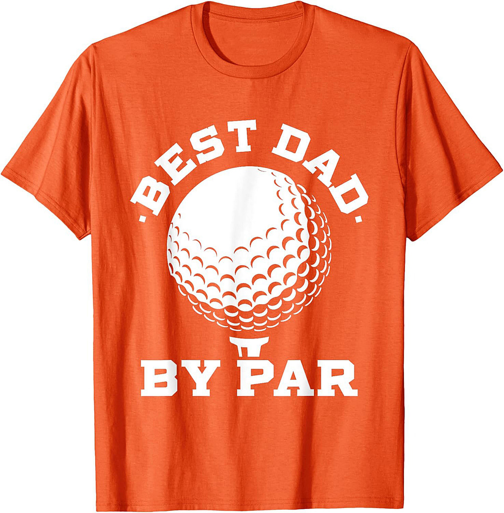 Best Dad by Par  Funny Golf Player Father's Day T-Shirt