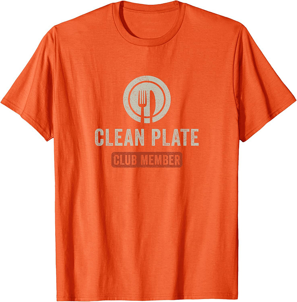 Funny Clean Plate Club Turkey Thanksgiving T-Shirt