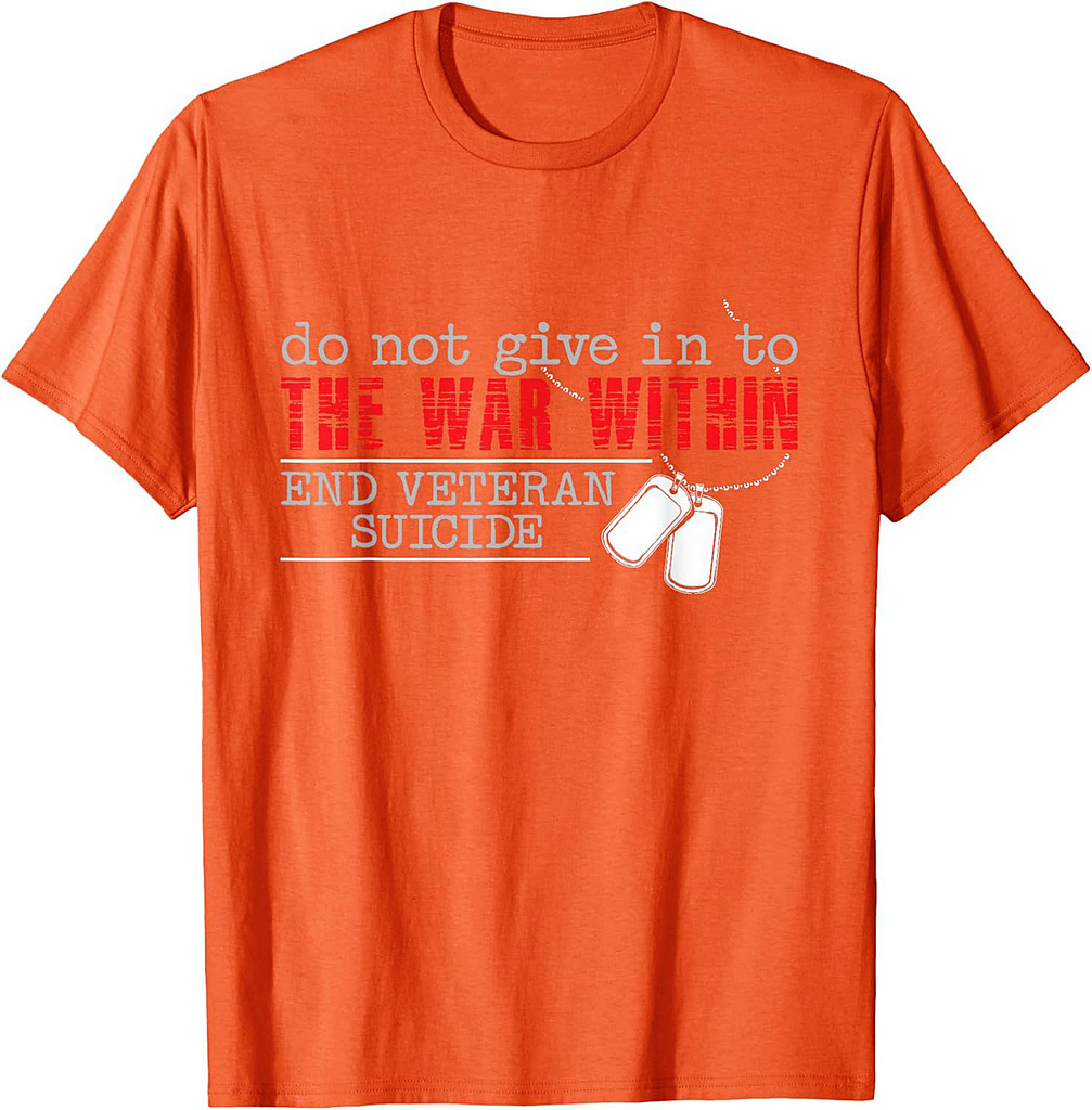 Do Not Give In To The War Within End Veteran Suicide Support T-Shirt