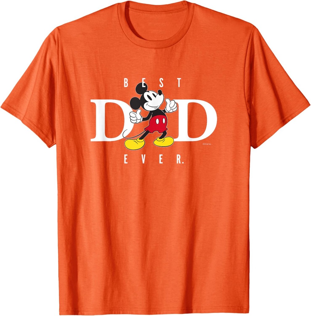Disney Mickey Mouse Best Dad Ever Thumbs Up Father’s Day T-Shirt